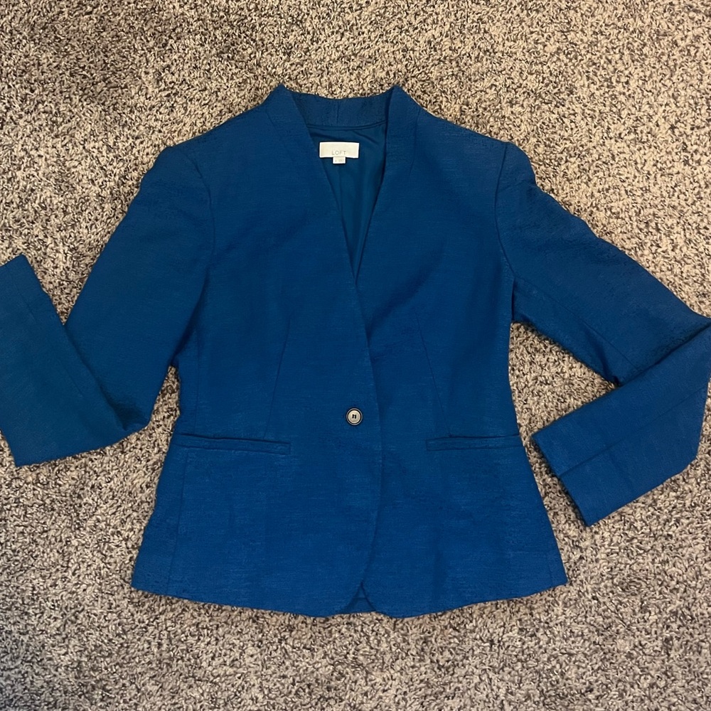 LOFT Classic Navy Blazer
